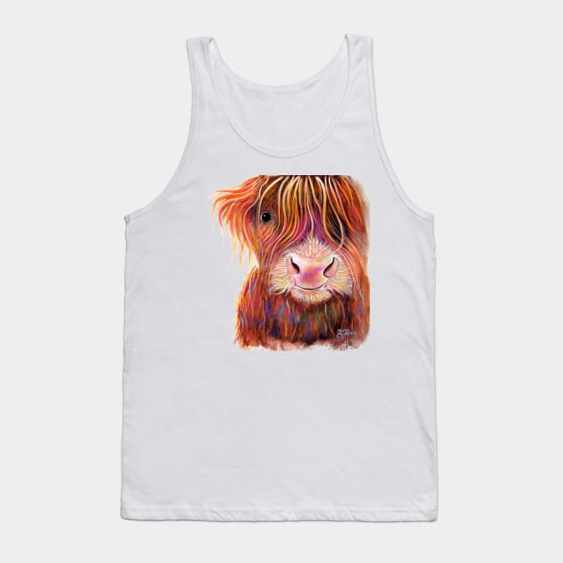 SCoTTiSH HiGHLaND CoW ' THe KiD ' Tank Top by ShirleyMac